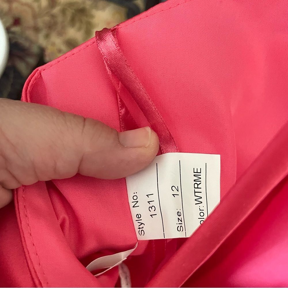 Allure Covertible Strapless Watermelon Style#1311 Bridesmaid Dress Size 12 NEW! - Picture 8 of 14